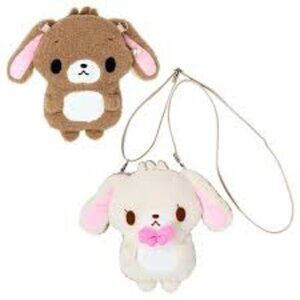 Sanrio Sugar Bunnies Shirousa kurousa Fluffy Heart Pochette